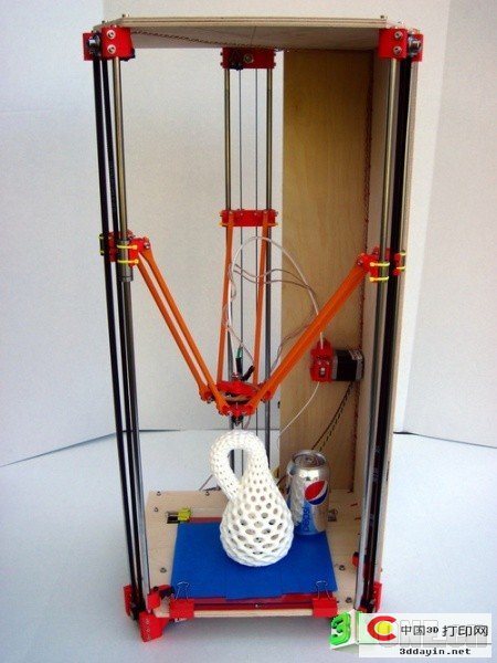 三角洲机器人改装的3D打印机的原型 - 3D网 - rostock-delta-robot-3d-printer-1.jpg