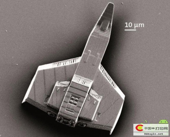 3D打印新革命：打印出头发丝直径长度的“飞船”