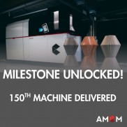 EOS集团旗下AMCM交付第150台金属3D打印机，大尺寸M 8K设备将推出
