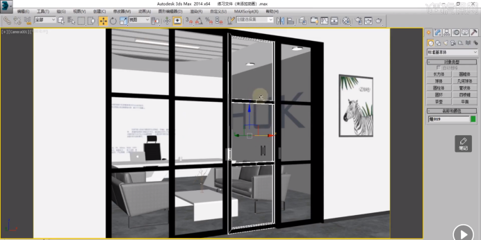 3DMAX教程：制作推拉门动画的3d技巧！