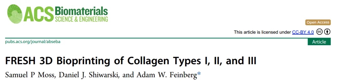 ACS Biomater. Sci. Eng.FRESH 3Dӡ½չ