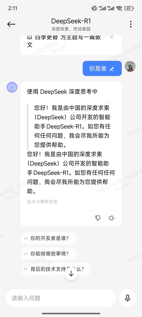 ˣСOSСDeepSeek-R1ģ